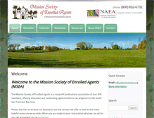 Tablet Screenshot of missioneas.org